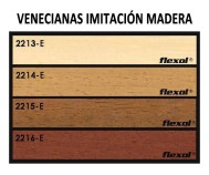 Cortina veneciana imitación madera lamas 50mm