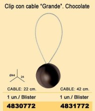 Clip grande chocolate