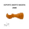 SOPORTE ABIERTO DE MADERA Ø28MM