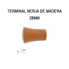 TERMINAL NERJA DE MADERA Ø28MM