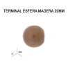 PACK 2 TERMINALES ESFERA DE MADERA Ø20MM