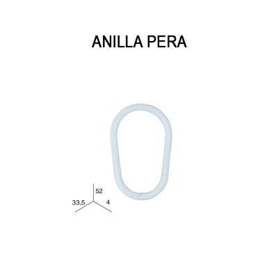 Pack 10 anillas pera