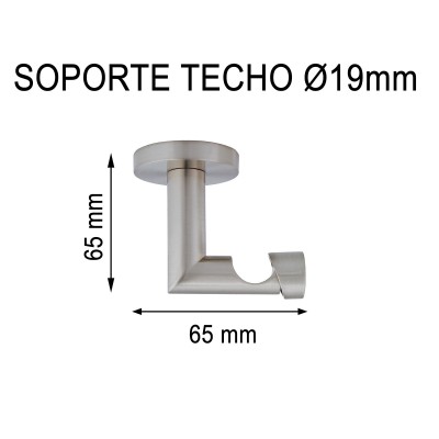 SOPORTE TECHO Ø19MM