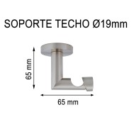 SOPORTE TECHO Ø19MM