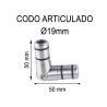 CODO ARTICULADO Ø19MM