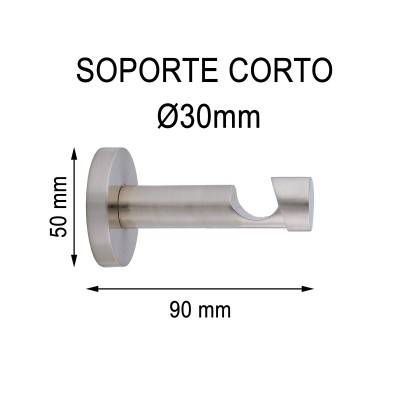 SOPORTE CORTO Ø30MM
