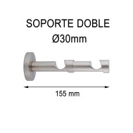 SOPORTE DOBLE Ø30MM