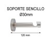 SOPORTE SENCILLO Ø30MM