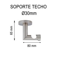 SOPORTE TECHO Ø30MM