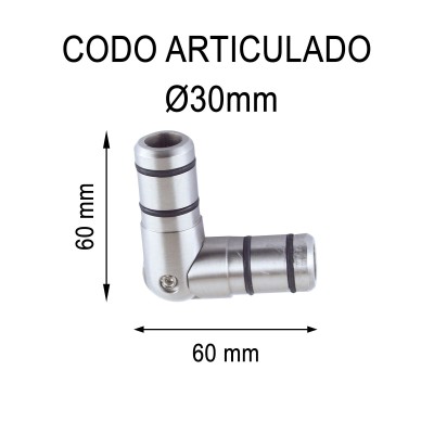 CODO ARTICULADO Ø30MM