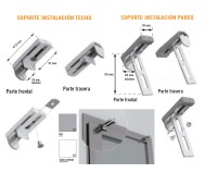 SOPORTE INSTALACIÓN SIN AGUJEROS