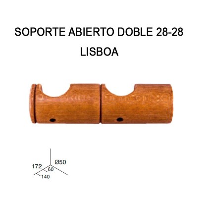 SOPORTE ABIERTO DOBLE 28-28 LISBOA