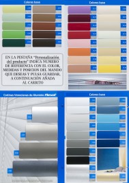 CORTINAS VENECIANAS DE ALUMINIO LAMAS 25 MM