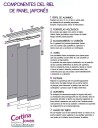 Riel de Panel Japonés de 5 lamas