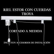 Mecanismo riel de estor con cuerdas