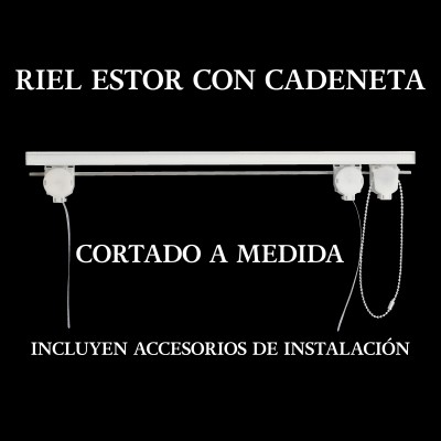Riel de estor con cadeneta