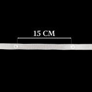 Cinta paquete con anillas paso 15 cm para estor