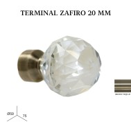 Terminal zafiro zirconio ø20mm