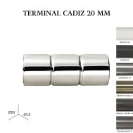 Pack 2 terminales cádiz zirconio ø20mm