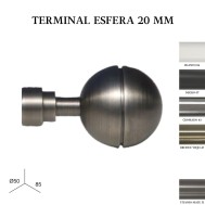Pack 2 terminal esfera zirconio ø20mm