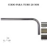 Codo para tubo zirconio ø20mm