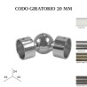 Codo giratorio zirconio ø20mm