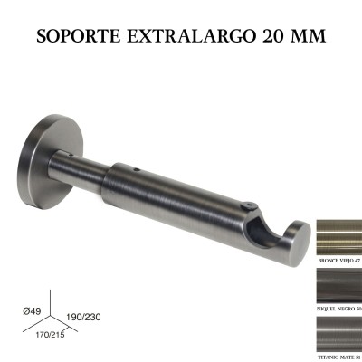 Soporte zirconio extralargo ø20mm