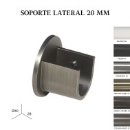 Pack 2 soportes laterales zirconio ø20mm