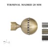 Pack 2 terminales madrid zirconio ø20mm