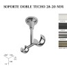 Soporte de techo doble zirconio ø28-20mm