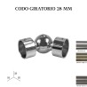 Codo giratorio zirconio ø28mm