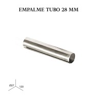Empalme tubo zirconio ø28mm