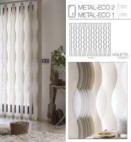 Cortinas verticales ondas 127mm violetta-b combi