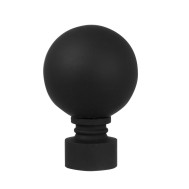 Barra negra de cortina 19 cm