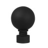Barra cortina acero negro ø30