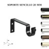 Pack 2 soportes sencillo forja de ø20mm