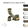 Pack 2 soportes olas largo forja de ø20mm