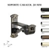 Pack 2 soportes caracol forja de ø20mm
