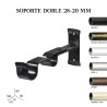 Soporte doble forja ø28-20mm