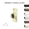 Pack 2 soportes laterales forja ø28mm