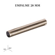 Empalme (bicromatado) forja ø28mm