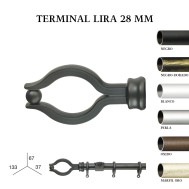 Terminal lira forja de ø28mm