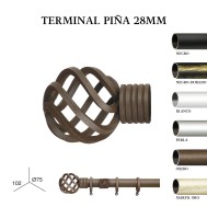Terminal piña forja de ø28mm