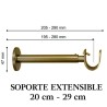 Conjunto barra cortina varadero cuero ø30