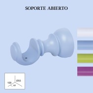 Soporte abierto madera 28mm