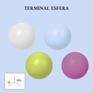 Terminal esfera madera 28mm