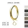 Pack 10 anillas zirconio ø20mm