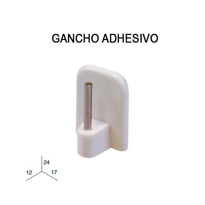 Pack de 4 ganchos adhesivos metalizados