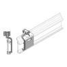 Corredera portatelas con rueda panel japones - sistema Chyc