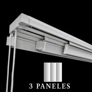 Riel de Panel Japonés de 3 lamas